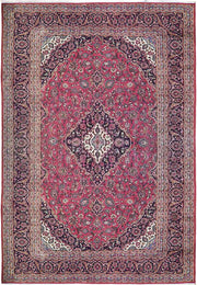 10' x 14' Semi-Antique Persian Kashan Iranian Rug 71833