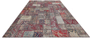 9' x 12' Vintage Hand-knotted Persian Antique PATCHWORK  Rug  Multi-Color