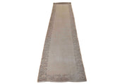 2' x 12' Traditional Whitewash Runner Rug