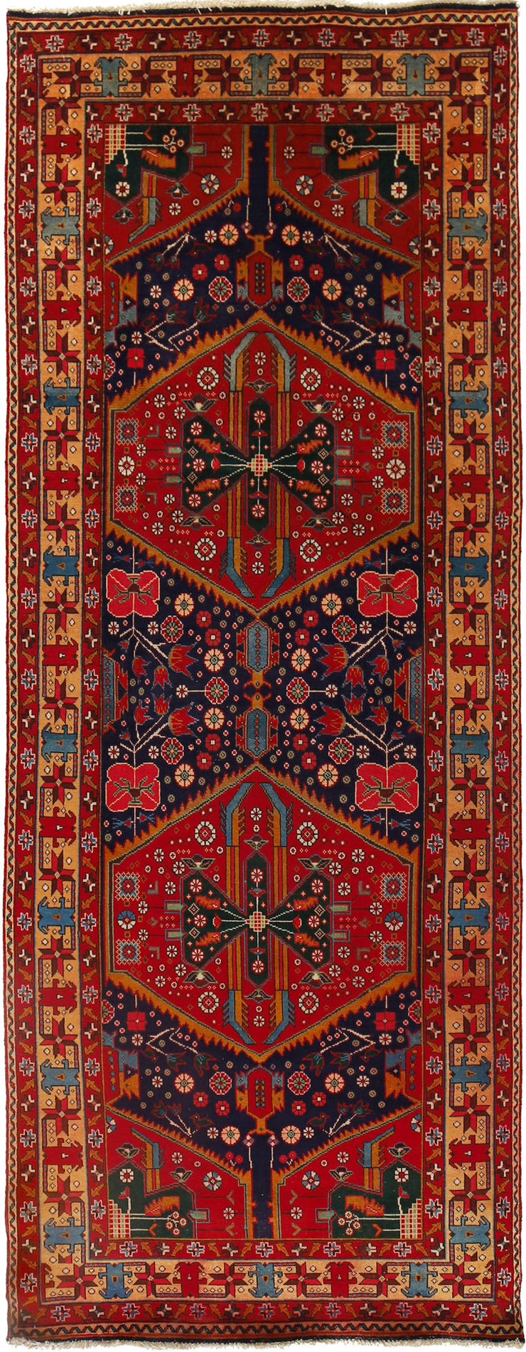 4' x 12' Traditional Sherazi Runner Rug