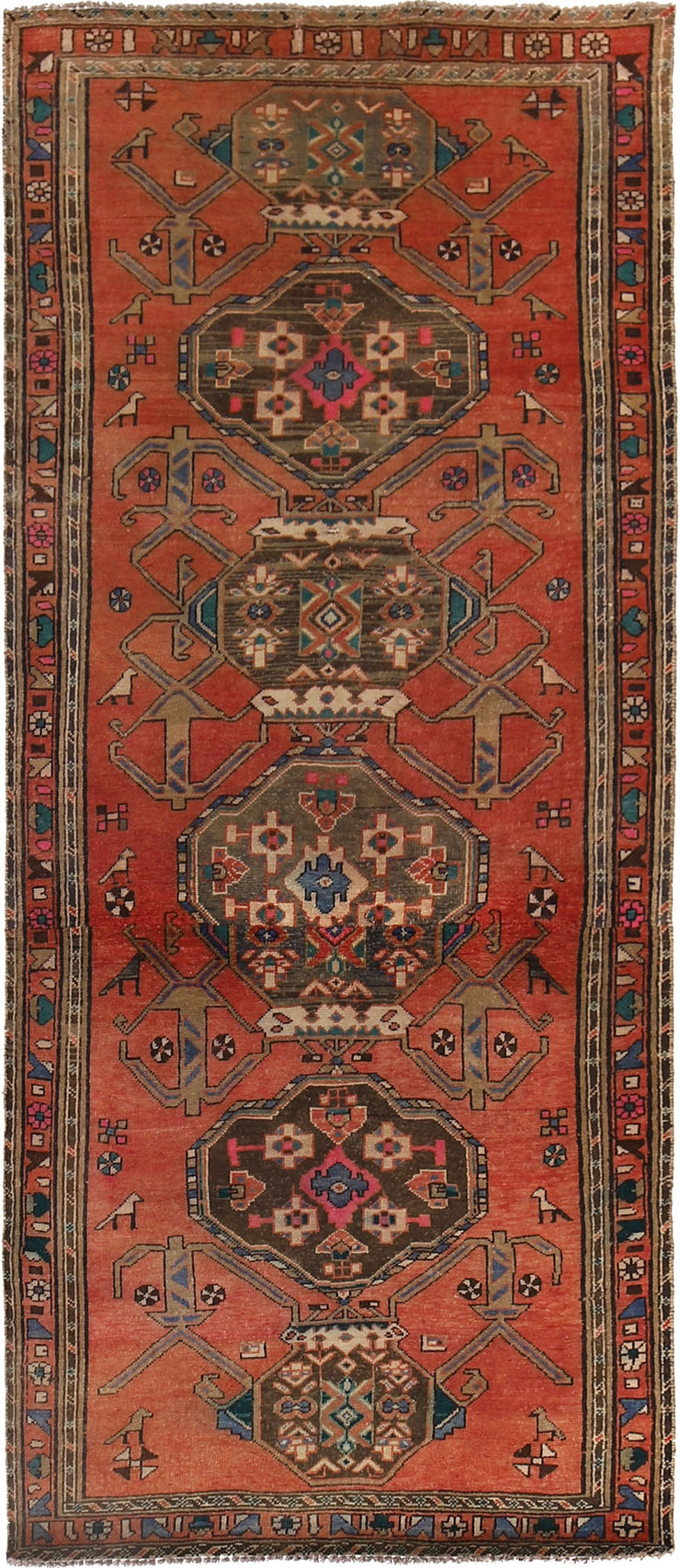 4' x 8' Traditional Sherazi Runner Rug