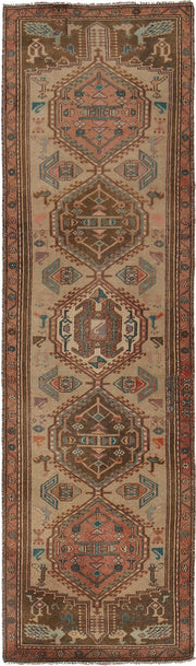 3' x 10' Traditional Sherazi Runner Rug