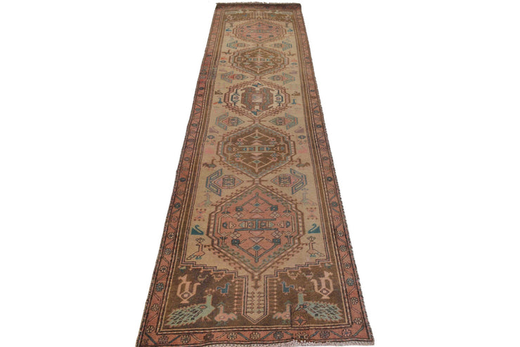 3' x 10' Traditional Sherazi Runner Rug