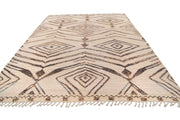 9.0 x 12.6 Handmade Contemporary Moroccan Wool Rug