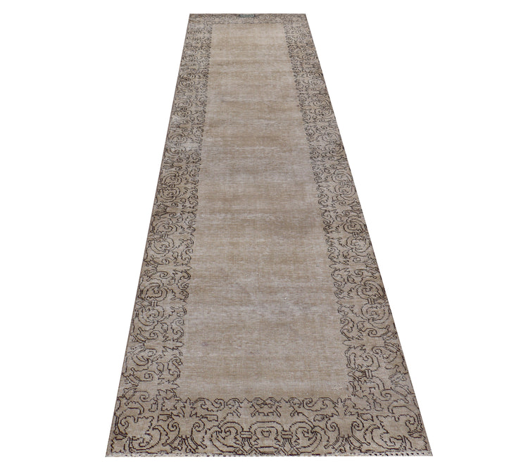 10 FOOT RUNNER Pastels Light Gray Vintage Hallway Persian Runner