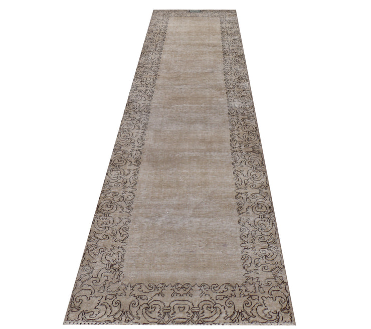 10 FOOT RUNNER Pastels Light Gray Vintage Hallway Persian Runner