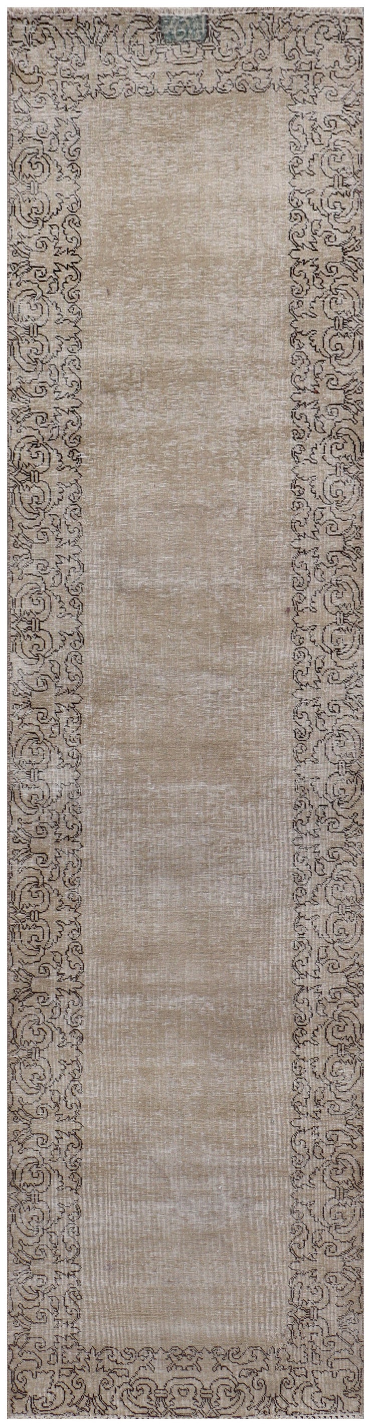 10 FOOT RUNNER Pastels Light Gray Vintage Hallway Persian Runner