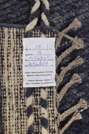 8.10 x 13.3 Handmade Contemporary Moroccan Wool Rug