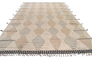 8.9 x 13.1 Handmade Contemporary Moroccan Wool Rug