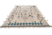 8.0 x 11.3Handmade Contemporary Moroccan Wool Rug