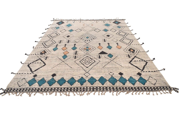 8.0 x 11.3Handmade Contemporary Moroccan Wool Rug