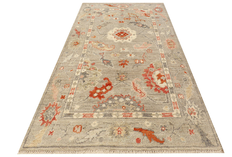 3' x 5' Oushak Rug Fine Wool Quality LIGHT NATURAL