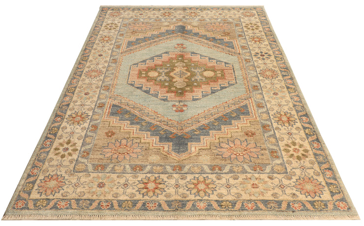 4' x 6' Oushak Rug Fine Wool Quality LIGHT NATURAL