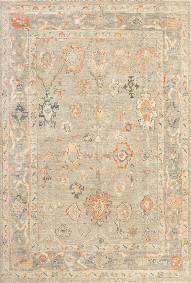 6' x 9' Oushak Rug Fine Wool Quality LIGHT NATURAL