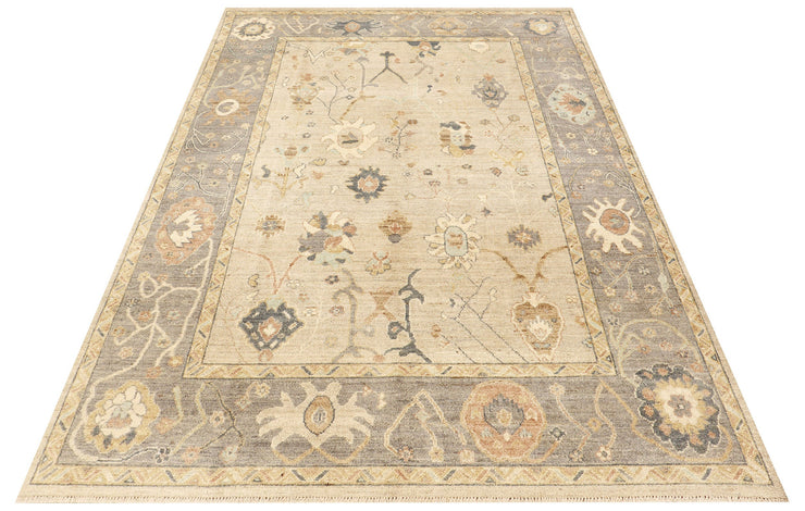 6' x 9' Oushak Rug Fine Wool Quality LIGHT NATURAL