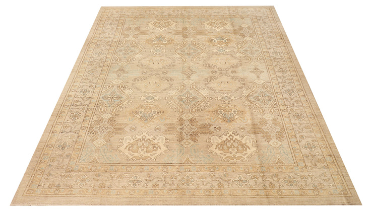 10' x 14' Oushak Rug Fine Wool Quality LIGHT NATURAL