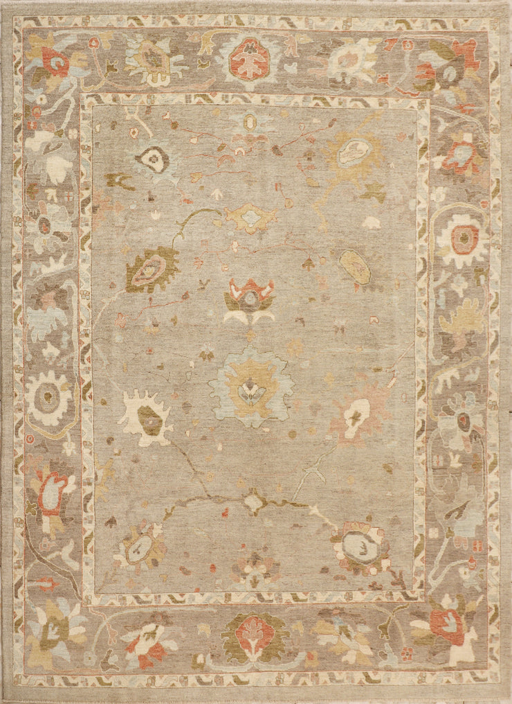 10' x 13' Oushak Rug Fine Wool Quality LIGHT NATURAL