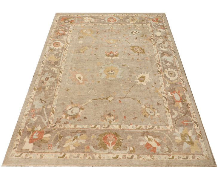 10' x 13' Oushak Rug Fine Wool Quality LIGHT NATURAL