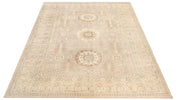 10' x 14' Chobi Peshawar Rug Fine Ghazni Wool GRAY