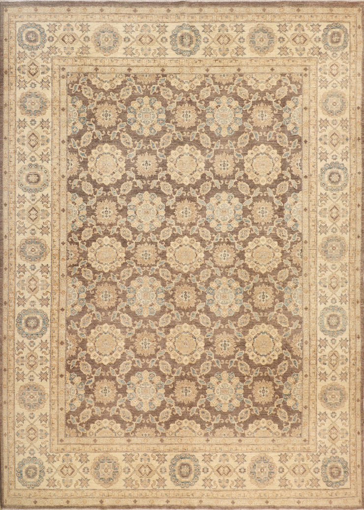 10' x 14' Khotan Chobi Rug Multi Decor Contemporary Transitional Traditional Multi-Color