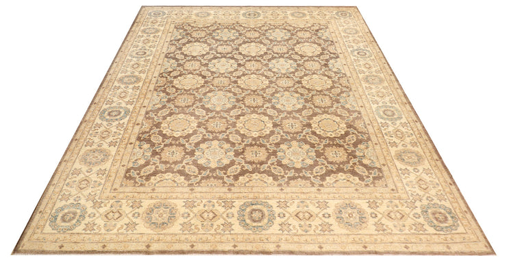 10' x 14' Khotan Chobi Rug Multi Decor Contemporary Transitional Traditional Multi-Color