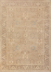 8' x 9' Chobi Peshawar Rug Fine Ghazni Wool PASTELS PALE