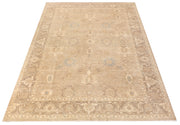 8' x 9' Chobi Peshawar Rug Fine Ghazni Wool PASTELS PALE