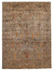 9' x 12' GREAT RUG FINE GHAZNI WOOL- GORGEOUS Sage Gray