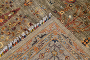 9' x 12' GREAT RUG FINE GHAZNI WOOL- GORGEOUS Sage Gray