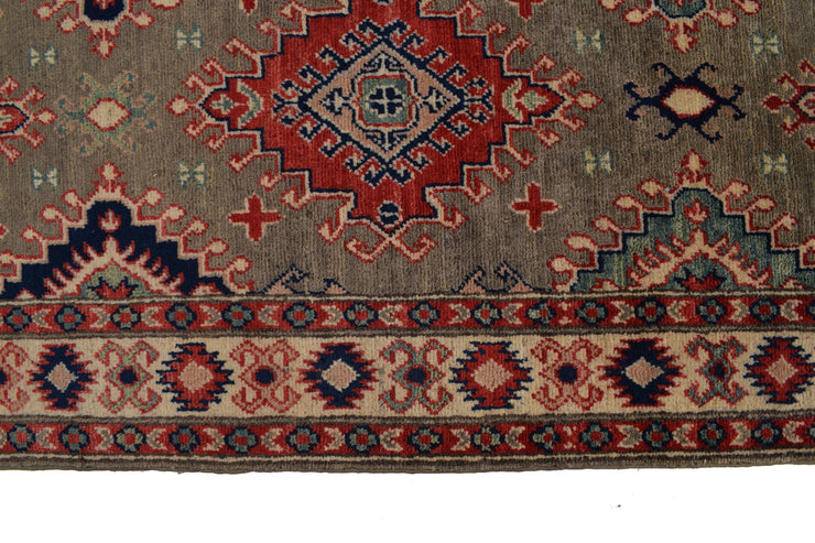 2' x 27' Beautiful Handmade Red Kazak Rug- Natural Wool