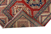 3' x 20' Beautiful Handmade Red Kazak Rug- Natural Wool