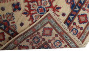 2' x 26' Beautiful Handmade Ivory Kazak Rug- Natural Wool