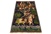 3' x 5' Pictorial Afghan Tribe Handmade Rug