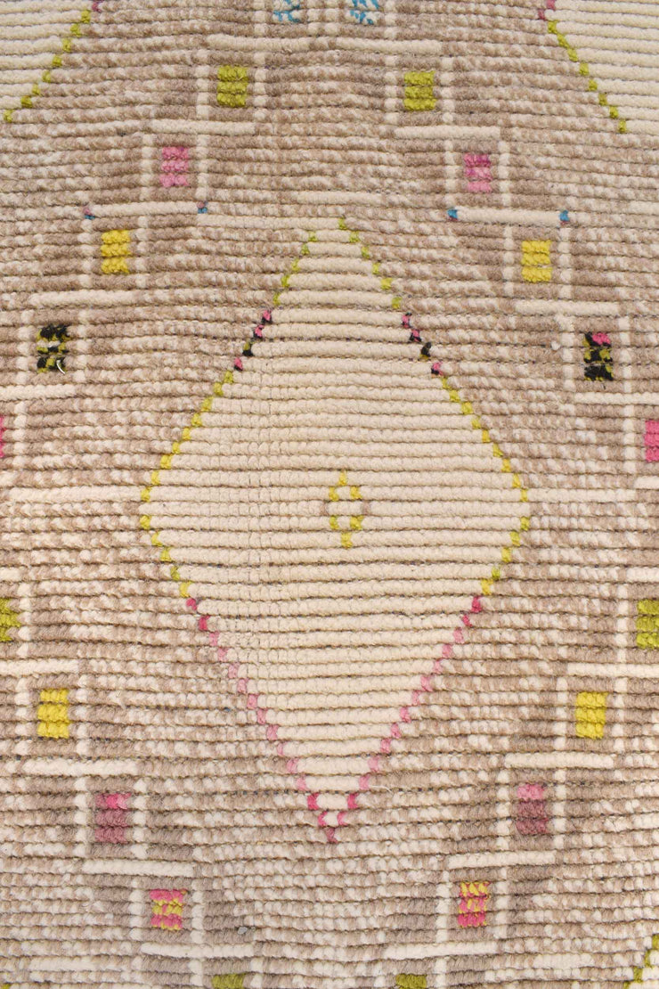 6.0 x 13.0 Handmade Contemporary Moroccan Wool Rug