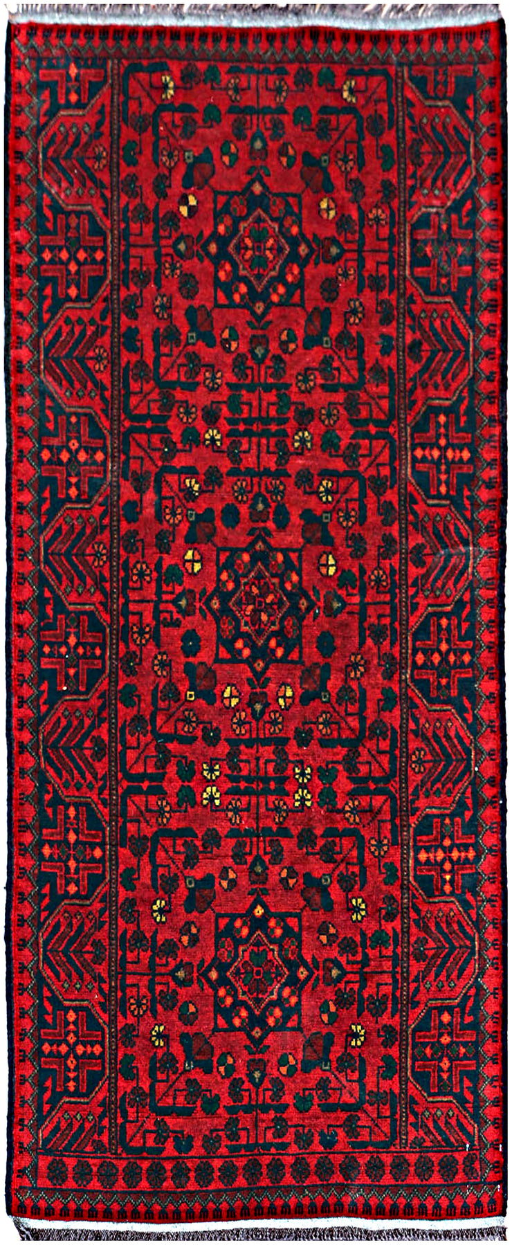 6 FOOT RUNNER 3' x 6' Afghan Khal Mohammadi Rug Ethnic Tribal Rug