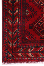 7 FOOT RUNNER 3' x 7' Dark Red Afghan Khal Mohammadi Rug Ethnic Tribal Hallway Rug