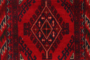 7 FOOT RUNNER 3' x 7' Dark Red Afghan Khal Mohammadi Rug Ethnic Tribal Hallway Rug