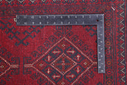 7 FOOT RUNNER 3' x 7' Dark Red Afghan Khal Mohammadi Rug Ethnic Tribal Hallway Rug