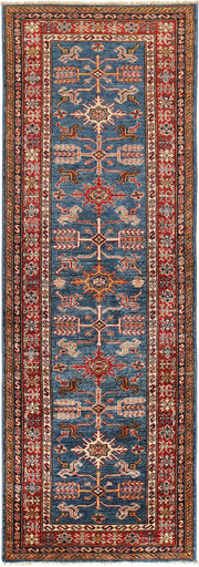 3' x 9' Super Kazak Runner Rug