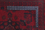 6 FOOT RUNNER 3' x 6' Dark Red Afghan Khal Mohammadi Rug Ethnic Tribal Hallway Rug