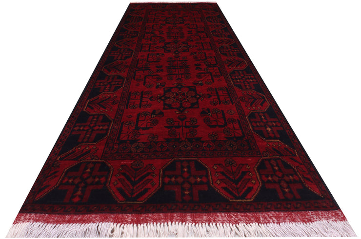 3' x 6' Dark Red Afghan Khal Mohammadi Rug Ethnic Tribal Rug