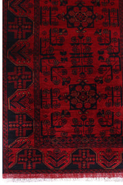 3' x 6' Dark Red Afghan Khal Mohammadi Rug Ethnic Tribal Rug