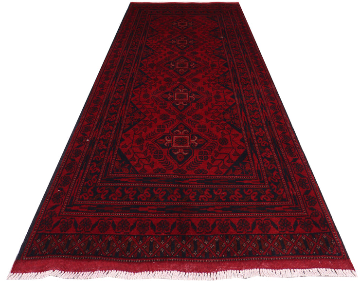 3' x 6' Dark Red Afghan Khal Mohammadi Rug Ethnic Tribal Rug