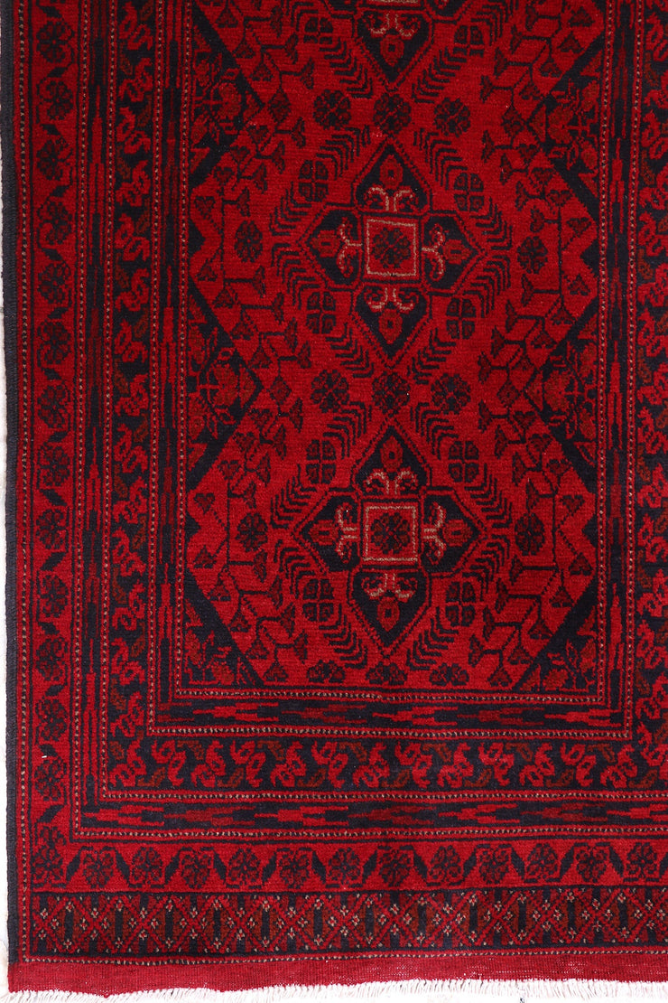 3' x 6' Dark Red Afghan Khal Mohammadi Rug Ethnic Tribal Rug