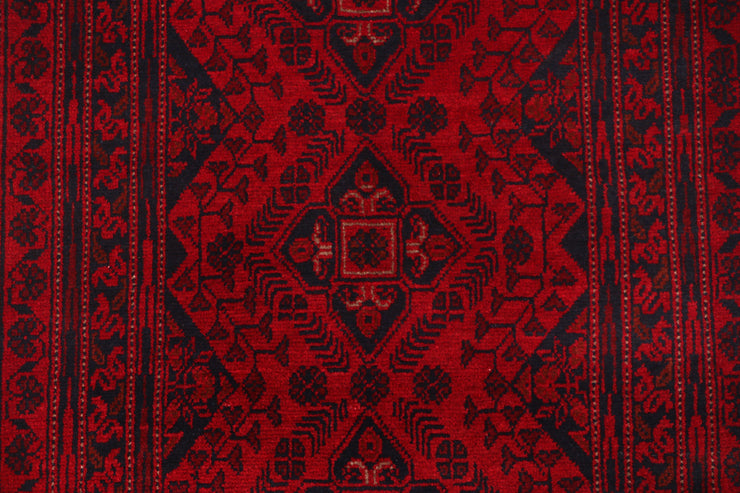 3' x 6' Dark Red Afghan Khal Mohammadi Rug Ethnic Tribal Rug