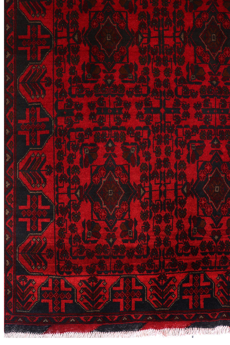 4' x 6' Dark Red Afghan Khal Mohammadi Rug Ethnic Tribal Rug