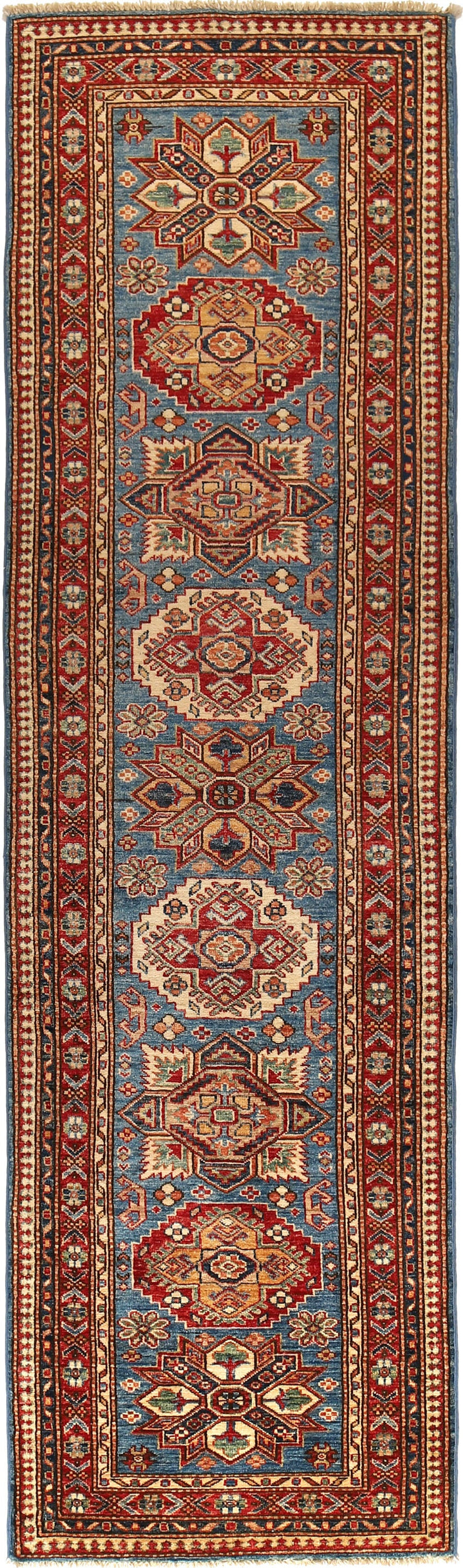 3' x 9' Super Kazak Runner Rug