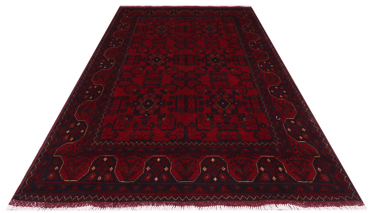 4' x 6' Dark Red Afghan Khal Mohammadi Rug Ethnic Tribal Rug