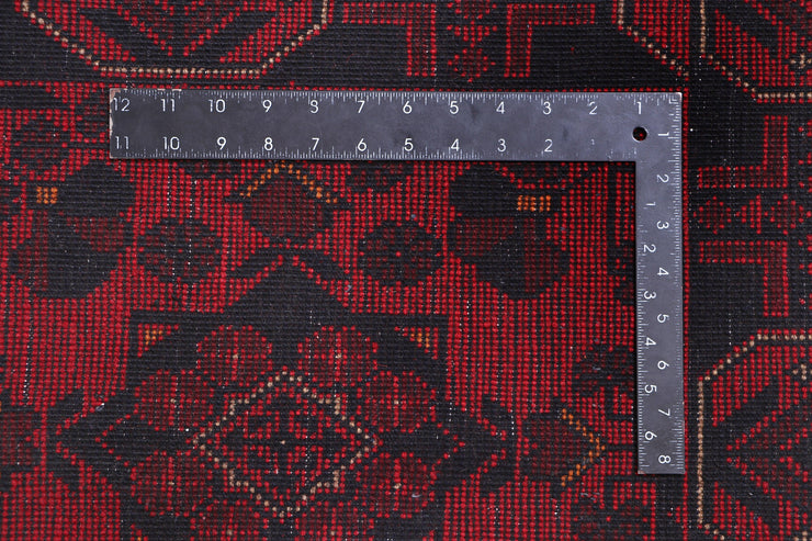 2' x 4' Dark Red Afghan Khal Mohammadi Rug Ethnic Tribal Rug