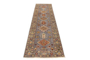 3' x 10' Super Kazak Runner Rug